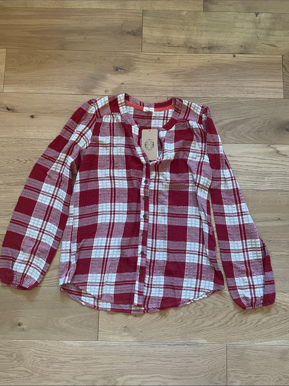 Mason & Belle by Stitch Fix Women’s Red And White Top